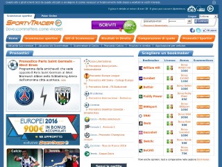 Screenshot sito: Sportytrader.it