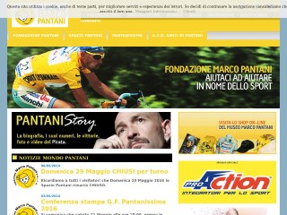 Screenshot sito: Marco Pantani