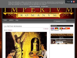 Screenshot sito: RomanoImpero