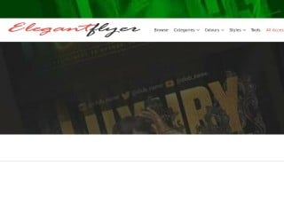 Screenshot sito: ElegantFlyer