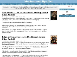Screenshot sito: MovieSoundClips.net