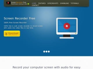 Screenshot sito: Free Screen Recorder