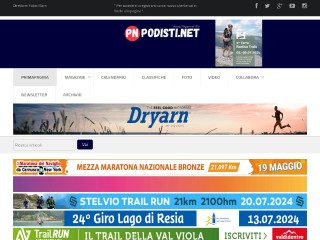 Screenshot sito: Podisti.it