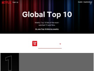 Screenshot sito: Netflix Top10