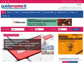Screenshot sito: GuidaMaster.it