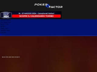 Screenshot sito: Poker Factor
