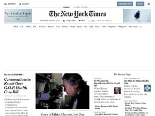 Screenshot sito: New York Times