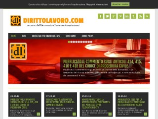 Screenshot sito: Dirittolavoro.com