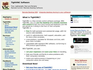 Screenshot sito: Tightvnc