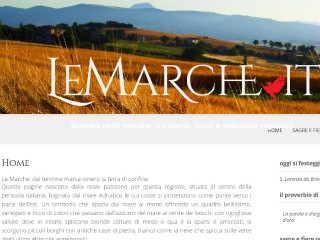 Screenshot sito: LeMarche.it