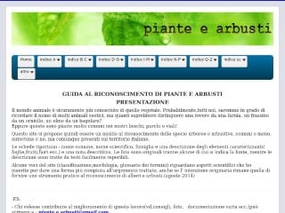 Screenshot sito: Piante-e-arbusti.it