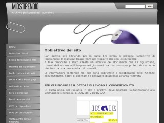 Screenshot sito: MioStipendio.it