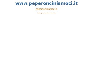 Screenshot sito: Peperonciniamoci