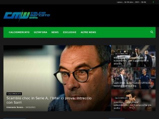 Screenshot sito: Calciomercatoweb.it