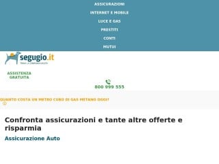 Screenshot sito: Segugio.it