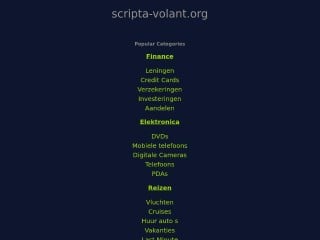 Screenshot sito: Scripta Volant