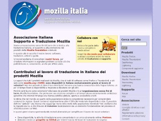 Screenshot sito: Mozilla Italia