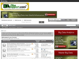 Screenshot sito: DBAsupport.com