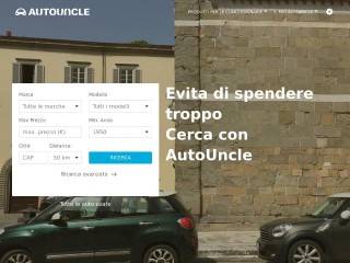 Screenshot sito: Autouncle.it
