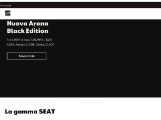 Screenshot sito: Seat