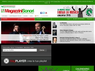 Screenshot sito: Magazzini-Sonori