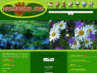 Screenshot sito: Pianteamiche.com