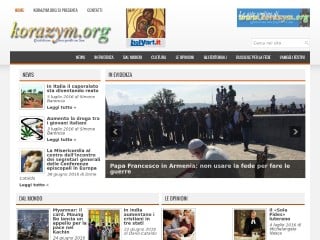 Screenshot sito: Korazym