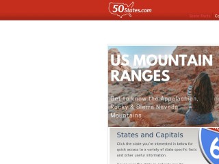 Screenshot sito: 50states.com