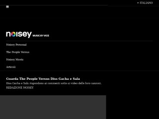 Screenshot sito: Noisey
