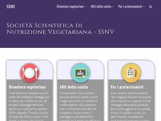 Screenshot sito: ScienzaVegetariana.it