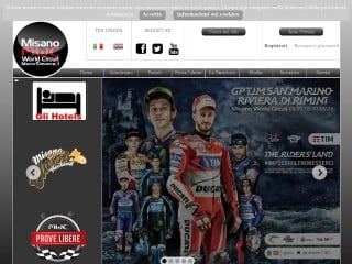 Screenshot sito: Autodromo di Misano