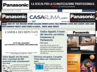 Screenshot sito: Casa e Clima