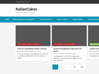 Screenshot sito: Italiancakes.it