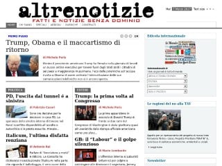 Screenshot sito: Altrenotizie.org