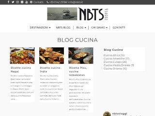 Screenshot sito: Cucina etnica