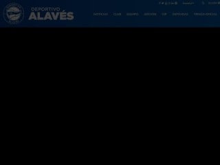 Screenshot sito: Deportivo Alaves