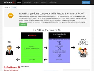 Screenshot sito: Iofatturo.it