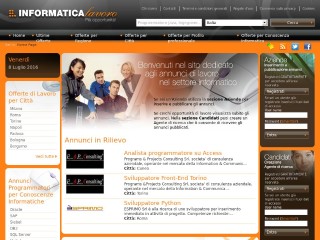 Screenshot sito: Informaticalavoro.it