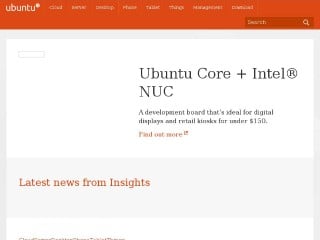 Screenshot sito: Ubuntu