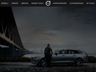 Screenshot sito: Volvo