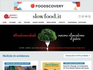 Screenshot sito: SlowFood.it