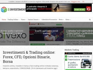 Screenshot sito: E-Investimenti
