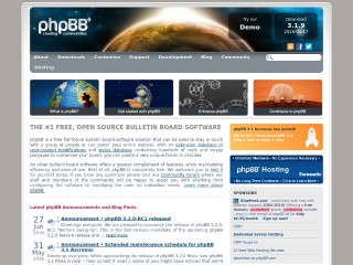 Screenshot sito: PhpBB