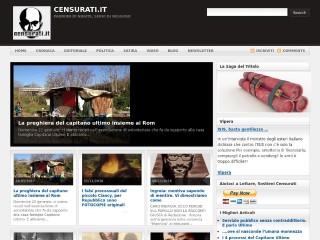 Screenshot sito: Censurati.it