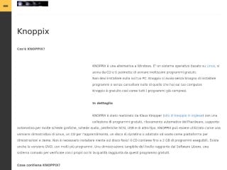 Screenshot sito: Knoppix.it