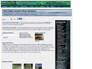 Screenshot sito: PDphoto.org