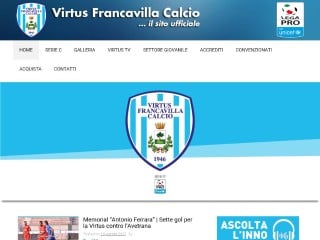 Screenshot sito: Virtus Francavilla
