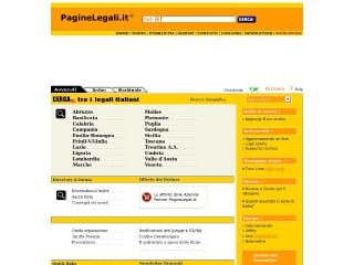 Screenshot sito: Paginelegali.it