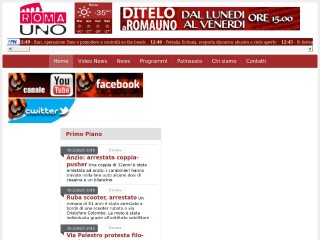 Screenshot sito: Romauno.tv