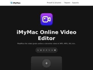 Screenshot sito: iMyMac Online Video Editor